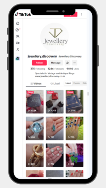 Jewellery Discovery TikTok Account